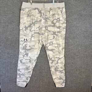 Under Armour Pants Mens XXL Gray Jogger Sweatpants Camouflage Performance